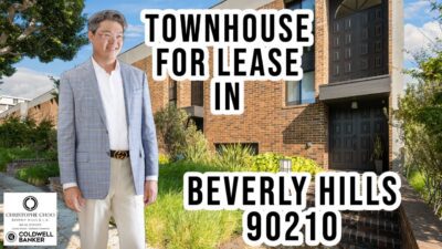 Townhouse for Lease in Beverly Hills, CA 90210! Listed by Christophe Choo – Coldwell Banker Global Luxury Real Estate